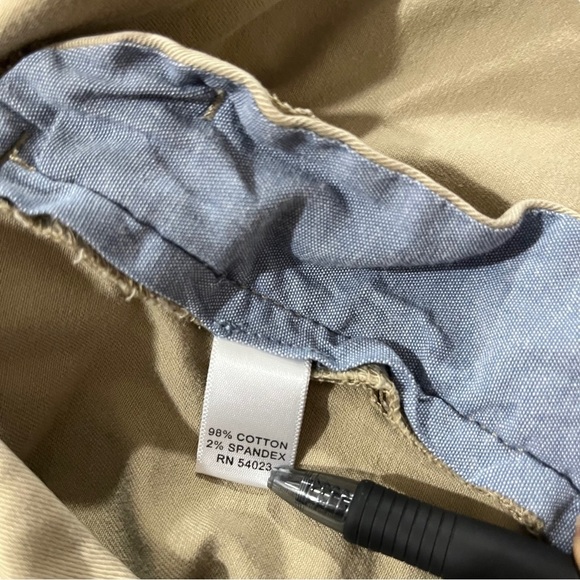 Banana Republic City Chino Women Tan Flat Front Shorts Sz 12x5 Cuffed Hem Cotton - Picture 9 of 12
